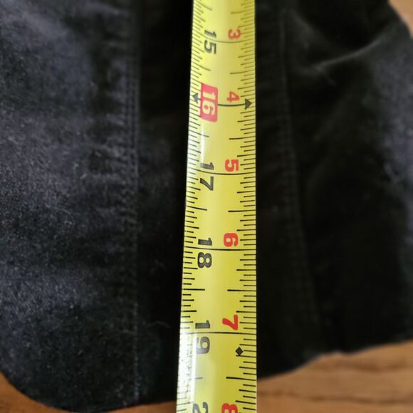 WHBM Black Faux Velvet Tuxedo Jacket Size 6 | Elegant Blazer Evening Wear - Picture 8 of 8